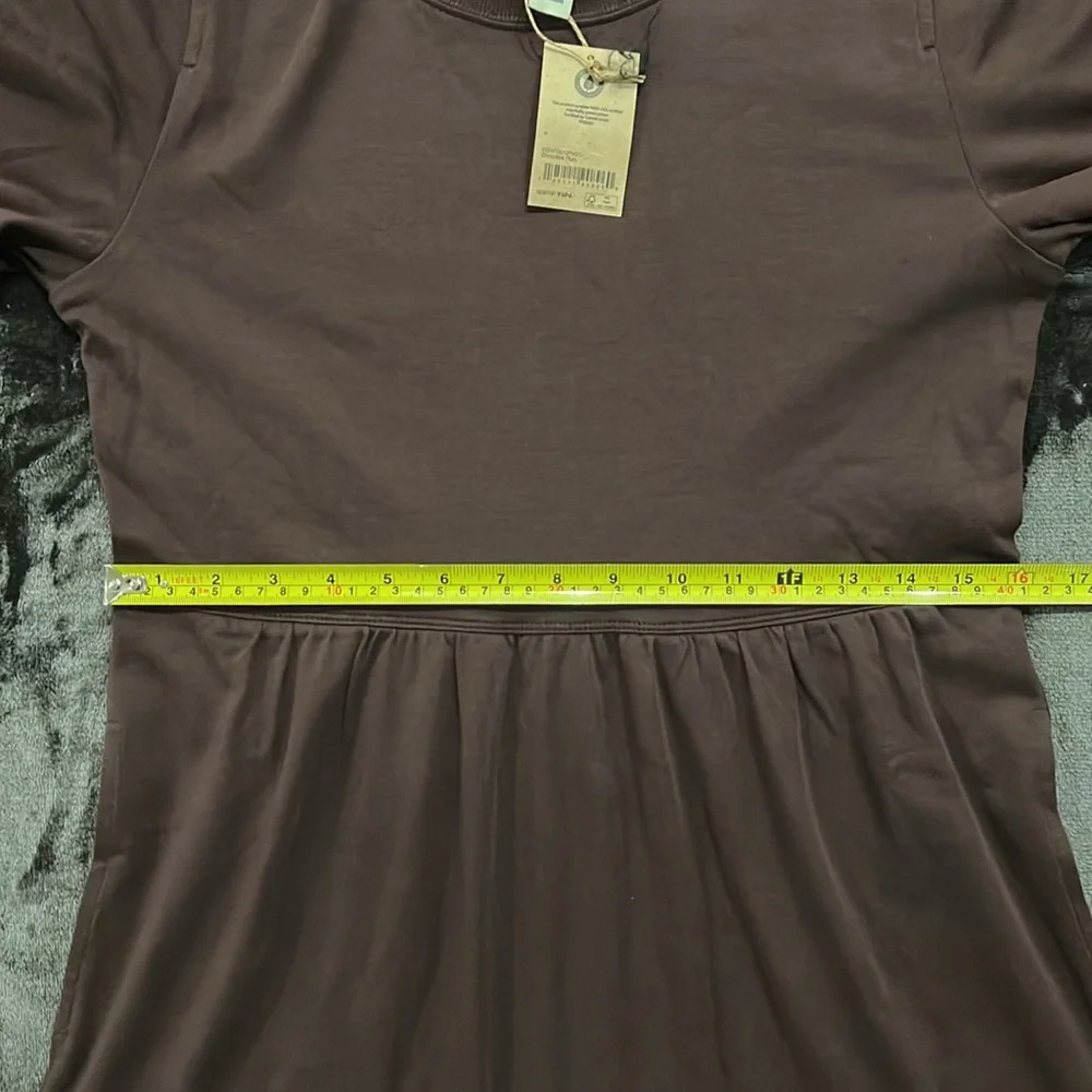 NWT Amazon Short Sleeve Tiered Midi Dress With Pockets - Picture 7 of 12